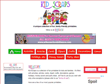 Tablet Screenshot of kidscraps.com